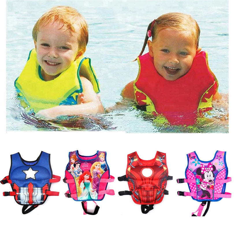 Baby Swim Vest Professional Kids Swimming Float Vests with Two Float Plate Boy Girl Learn Swimming Aids Swim Trainer